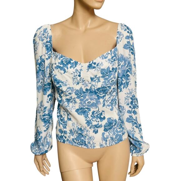 Reformation Reign Top Olympia Size 14 Made in USA Viscose/Rayon Blend - Picture 2 of 7